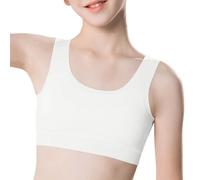 Genérico Verano Periodo Crecimiento Adolescente Sin Costuras Sujetador Niñas Escuela Secundaria Primaria Ligero Transpirable Niño Camiseta, Cómodo Sin Aros Soporte