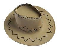 Genérico Verde Hombre Verano Western Cowboy Sombrero Shapeable Ancho Sombrero Sol Juegos, caqui, Talla única