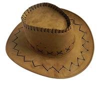 Genérico Verde Hombre Verano Western Cowboy Sombrero Shapeable Ancho Sombrero Sol Juegos, YE1, Talla única