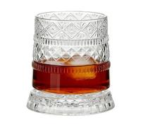 Genérico Verre à Whisky Rotatif | Verrerie pour Bourbon et Spiritueux | Verres à Cocktail avec Base Tournante | pour Collectionneur, Bar à Domicile, Barman, Fête, Dégustation, Cadeau Fête des Pères