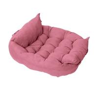 Genérico VersaBuy Cama para Mascotas Confort Line Mediana Rosa | Cama Acolchada para Perros y Gatos | Lavable, Antideslizante, Suave y Resistente | Ideal para Interiores y Descanso Diario