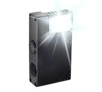 Genérico Versatile Clip on Torch - Rotatable Rechargeable Torches, Small Rechargeable Torch with Strong Magnet Base, Mini Flashlight with Bright Beam, Walking Light, Led Flashlight for Camping Hiking