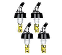 Generico Vertedor automático para botellas medidas, vertedor para bebidas Quick Shot Spirit Measure, dispensador para vino y cóctel, para bar de casa - 1 oz/30 ml (4 unidades amarillas)