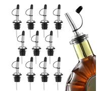 Genérico Vertedores para Botellas De Licor | Dispensador De Acero Inoxidable Antigoteo,Juego De 12 Verteradores para Botellas | para Uso En Cocina Hogar Bar Bebidas Vino