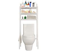 Genérico Vertical 3 Niveles Almacenamiento sobre El Inodoro, 61x37x151cm Hierro, Proceso De Pintura Antioxidante, para Dormitorio, Baño, Capacidad De Carga Equilibrada De Más De 50 Kg