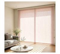Genérico Vertical Blinds for Sliding Glass Doors 110 70 140 170 190 210 260 cm, Light Filtering Fabric Window Blind, Privacy Vertical Windows Cordless Shades for Room Dividers(Rosa,120cmWx160cm)