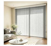 Genérico Vertical Blinds for Sliding Glass Doors 110 70 140 170 190 210 260 cm, Light Filtering Fabric Window Blind, Privacy Vertical Windows Cordless Shades for Room Dividers(Gris,180cmWx110cm)