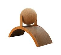 Genérico Vertical Cat Scratching Ball with Stable Base - Durable Lint-Free Sisal Sphere | 2-in-1 Interactive Toy & Comfortable Resting Station | Professional Grade Claw Care For Indoor Cats