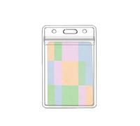 Genérico Vertical ID Badge Holder - Waterproof Clear Name Tag Protector, Office Card | Durable Organizer for Credit Cards Pass Hotel Key Workplace Use