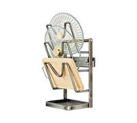 Genérico Vertical Spoon Drying Shelf,with Drip Tray Stainless Pan Cover Organizer,for Dish Plate Cutting Board Cookware Kitchen Baking Home Pantry Counter Restaurant