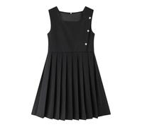 Genérico Vestido Bebe Vestido De Verano Vestidos De Niña Atuendo Casual De Verano Vestido Sin Mangas con Volantes Y Corte En A para Niñas Pequeñas Y Adolescentes para Uso Diario
