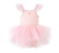 Genérico Vestido Bebe Vestidos De Verano Vestido Tutú Infantil para Actuaciones Y Vestido Sin Mangas De Color Liso con Personalidad para Niñas