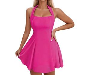 Genérico Vestido Brillante Cobertura Completa Modesta Bañador con Bolsillo Lateral Vestidos de Lentejuelas Mujer Vestido Bodycon Sexy con Brillo Minivestido Asimétrico con Dobladillo en Volantes