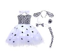 Genérico Vestido Ceremonia NiñA 10 AñOs,Vestido De Tutú De Gato Que Brilla En La Oscuridad para NiñAs Vestido De Tutú De Fiesta Brillante con Luces Led Disfraz De Hada MáGica