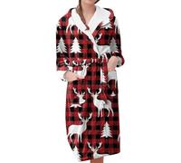 Genérico vestido de dormitorio Pilou mujer con cuello chal sauna vestidos con capucha gruesa ducha albornoces capucha invierno ultra suave polar ropa noche felpa color sólido cálido microfibra esponja