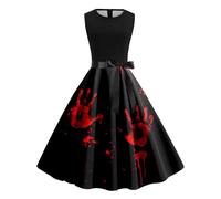 Genérico Vestido de Halloween para mujer Vestido GóTico De Bruja Estilo Medieval Victoriano Medievales para Mujer Renacentista Medieval Fiesta Cosplay Disfraz Vestidos Medievales Tallas Grandes