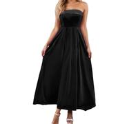 Genérico - Vestido de noche elegante para cóctel de cena formal o invitado, corte ajustado y refinado, vestido de ceremonia para mujer, Le Noir, S