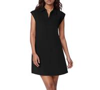 Genérico Vestido elegante para mujer sin mangas con cuello en V liso, estilo primaveral, para evento diario, vestido corto chic, Le Noir, XL