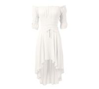 Genérico Vestido Gótico de Bruja Medieval Victoriano de Mujer Disfraz Renacentista Medieval Vestido Gótico de Bruja para Mujeres Vestidos Victoriano Disfraz Renacentista Mujer