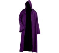 Genérico Vestido Gotico Halloween Mujer - Traje de Cosplay con Capucha para Hombre Blusa Medieval para Mujer Renacentista