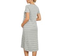 Genérico Vestido Mujer Embarazo Lactancia Vestido Corto Rayas Manga Corta Ajonero Discreto Vestidos Verano Casual Traje Maternidad Casa Vestidos Elegante Diario Trajes Ceremonia Boda, gris, L