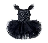 Genérico Vestido NiñA Ceremonia 9 AñOs,Vestido De Baile para NiñAs Tutú De Ballet Sin Mangas con PedreríA para Recitales Presentaciones Y Leotardo De Gimnasia Disfraz para Fiestas