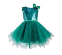 Genérico Vestido NiñA Tutu,Vestido De Fiesta Sin Mangas De Color Liso para NiñAs con Cuello Redondo Y Falda Fluida para Actuaciones Y EspectáCulos En El Escenario