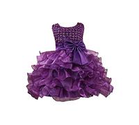 Genérico Vestido Niña Vestido Verano Vestido De Fiesta De Primavera Verano para Niñas Recién Nacidas Vestido De Flores Liso para Bodas Falda Tutú De Malla Vestido De Noche De Encaje para Niñas