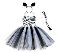 Genérico Vestido Nochevieja- Vestido NiñA Fiesta De NiñA con Tutú De Tigre Leopardo Y Vaca Disfraz De Fiesta De Cosplay De Animales De 1 A 10 AñOs