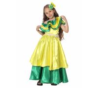 Genérico Vestido Princesa Nina 4 Anos,Vestido BrasileñO De Estilo éTnico para Cosplay para Halloween Carnaval ActuacióN Infantil para NiñOs De 5 A 11 AñOs