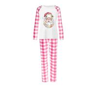 Genérico Vestido Princesa Niña Azul 2025 Padres Niños Ropa Padre, Niño Caliente Navidad Trajes Cuadros Impreso Casa Ropa Papá Trajes Vestido Lila Niña, rosa, M
