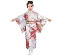 Genérico Vestido tradicional japonés para niñas, kimono para niñas, yukata, kimono, anime, cosplay, camisas, 5-10 niños