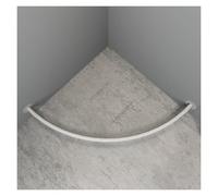 Genérico Vestidor de Esquina montado en la Pared con Cortinas Opacas, Cortina divisoria para Centro Comercial para protección de la privacidad y Separador de ambientes (Barra Blanca de 120