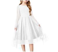 Genérico Vestidos Bebe Niña Vestido Verano Vestido De Primavera De Manga Larga para Niñas Vestido De Malla