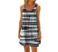 Genérico Vestidos Camiseros Mujer - Vestidos Casual Mujer - Vestido De Playa para Mujer Bikini Beachwear Coverups Casual Short Summer Halter Vestidos