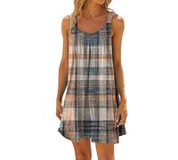 Genérico Vestidos Camiseros Mujer - Vestidos Casual Mujer - Vestido De Playa para Mujer Bikini Beachwear Coverups Casual Short Summer Halter Vestidos