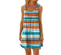 Genérico Vestidos Camiseros Mujer - Vestidos Casual Mujer - Vestido De Playa para Mujer Bikini Beachwear Coverups Casual Short Summer Halter Vestidos
