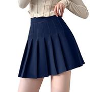 Genérico Vestidos Cortos De Fiesta Baratos Falda Tablas Falda Plisada SóLida para Mujer Y NiñA-Falda BáSica-Falda De DiseñO Moda Boho Faldas Fiesta Mujer Elastica Midi