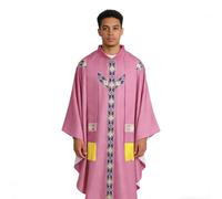 Genérico Vestidos De Clero Para Hombres Casulla Sacerdote Católico Con Cinta