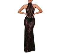 Genérico Vestidos De Fiesta Mujer Elegantes Cortos,Nuevo Vestido De Noche Sin Espalda para Discoteca De Europa Y AméRica Vestido De Lentejuelas De para Mujer