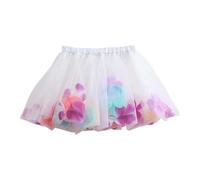 Genérico Vestidos De Fiestas De Nina 12 Anos,Vestido NiñAs Falda De PéTalos Festiva con Capa De Red para Actuaciones Y Celebraciones