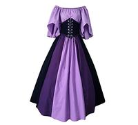 Generico Vestidos De Halloween De Mujer Medieval Vintage Vestido De Steampunk Victoriano Renacentista Disfraces De Halloween Largo Curvy Vestido De Noche Tallas Grandes Carnaval Cosplay Vestidos De