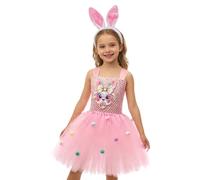 Generico Vestidos de Pascua para niñas - Mono ajustable y duradero | Vestido de Pascua para niñas, para de fotos, teatro, cumpleaños, Pascua y Navidad
