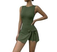 Genérico Vestidos Largos Verano Mujer, Vestidos Mujer Elegantes, Vestido Deportivo Informal con DiseñO De Dos Piezas Simuladas para Yoga Tenis Y Actividades De Fitness