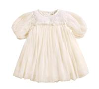 Genérico Vestidos Niña Mayoral 12 Años - Vestido Niñas 3 Años - Vestido De Tul De Encaje De Manga Corta para Niñas Pequeñas Vestidos De De Baile Ropa