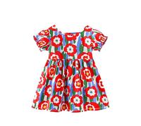 Genérico Vestidos para bebés y niñas de algodón Suave con Vuelo, Ideales para Fiestas y Uso Diario, Desde 3 hasta 6 años (Red, 2-3 Years)