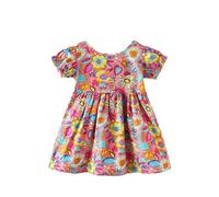 Genérico Vestidos para bebés y niñas de algodón Suave con Vuelo, Ideales para Fiestas y Uso Diario, Desde 3 hasta 6 años (Multicolour, 5-6 Years)