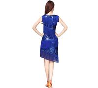 Genérico Vestidos para Mujer Elegantes Tallas Grandes,Traje De Escenario Latino para Mujer Traje De Baile Sin Mangas con Flecos De Lentejuelas Y Concurso Latino