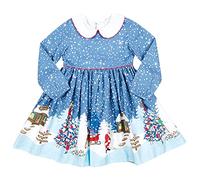 Genérico Vestidos para Navidad - Niño Estampado Collar Pan Ropa De Bebé Princesa Navidad Niños Santa Niñas Vestidos Niñas Vestido Y Falda
