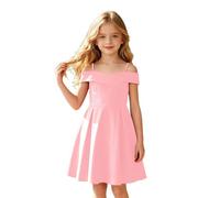 Genérico Vestidos para niñas sin Hombros ni Tirantes, Corte A Elegante, Tela Suave y Transpirable, Ideal para Fiestas, Banquetes y Eventos Formales, Tallas de 4 a 14 años (11-12 Years)